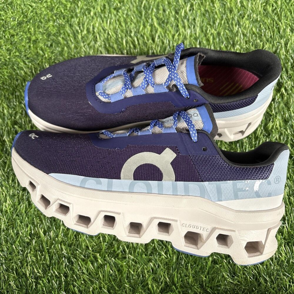 On Cloud Cloudmonster Acai Lavender/White Running Sneakers Women’s Size 7.5